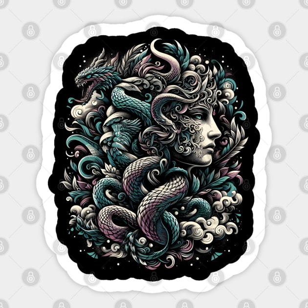 Nature’s Embrace Sticker by MakerMind8.2